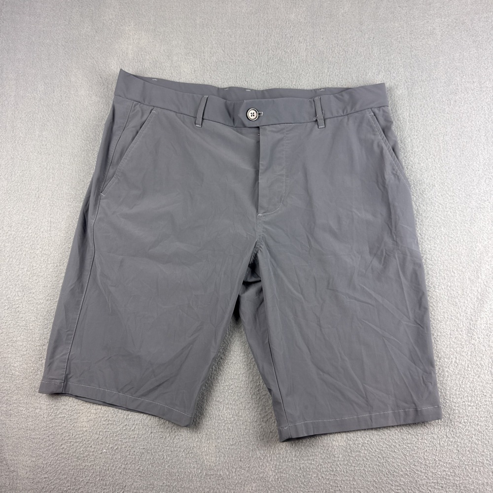 Greyson Montauk Shorts Men's 34 (Fits 35) Gray Performance Golf Athletic Casual